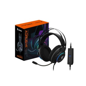 GIGABYTE AORUS H1 7.1 Channel RGB Kablolu Gaming Siyah Kulaklık