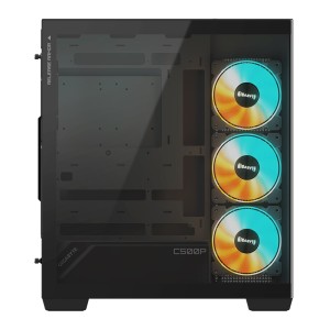 GIGABYTE C500 PANORAMIC STEALTH 4 x ARGB Fanlı Temperli Camlı Mid Tower GB-C500P ST Bilgisayar Kasası