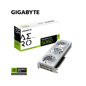 GIGABYTE GeForce RTX 5060 AERO OC 8G GDDR7 8GB 128Bit DLSS 4 GV-N5060AERO OC-8GD NVIDIA Ekran Kartı