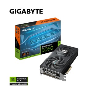 GIGABYTE GeForce RTX 5060 EAGLE OC 8G GDDR7 8GB 128Bit DLSS 4 GV-N5060EAGLE OC-8GD NVIDIA Ekran Kartı