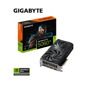 GIGABYTE GeForce RTX 5060 Ti WINDFORCE 8G GDDR7 8GB 128Bit DLSS 4 GV-N506TWF2-8GD NVIDIA Ekran Kartı