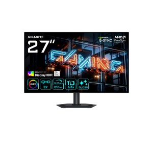 GIGABYTE MO27Q28G 27" 4th Gen WOLED 2K QHD 280Hz 0.03Ms Pivot Gaming Monitor