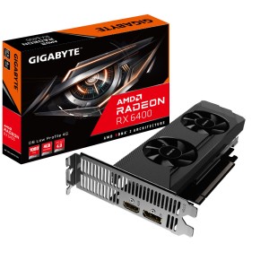 GIGABYTE RADEONRX 6400 D6 LOW PROFILE 4GB GDDR6 64Bit AMD Ekran Kartı