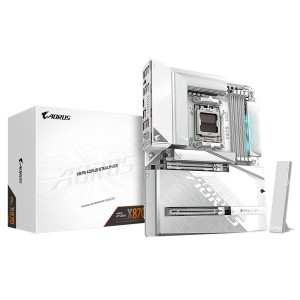 GIGABYTE X870 AORUS STEALTH ICE WIFI AMD Ryzen X870 AM5 Soket DDR5 8200MHz (OC) ATX Anakart-X870-A-STEALTH-ICE