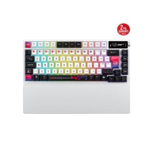 ASUS ROG Azoth X %75 RGB ROG NX V2 Mekanik Switch OLED Ekran Kablolu/Kablosuz Türkçe Gaming Klaye ASUS ROG Azoth X %75 RGB ROG NX V2 Mekanik Switch OLED Ekran Kablolu/Kablosuz Türkçe Gaming Klaye