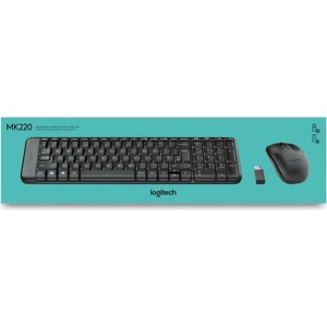 LOGITECH MK220 Siyah Kablosuz Klavye & Mouse Seti