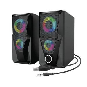 Mikado MD-336 2.0 RGB Led'li Multimedya USB Speaker
