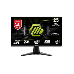 MSI 24.5 MAG 255F E20 200HZ 0.5MS (GTG) 1920x1080 (FHD) FLAT RAPID IPS FreeSync Premium Gaming Monitör