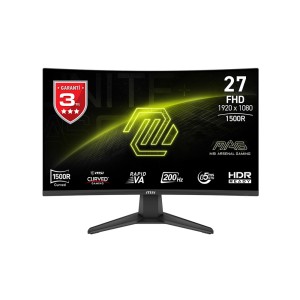 MSI 27" MAG 276CF E20 200HZ 0.5MS 1920x1080 (FHD) 16:9 CURVE 1500R RAPID VA FreeSync Premium Gaming Monitör