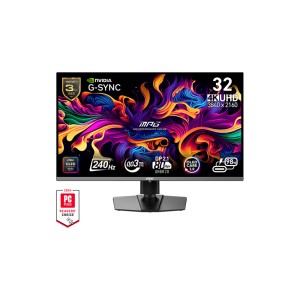 MSI 31.5" MPG 322URX QD-OLED 3840x2160 (UHD) 16:9 FLAT QD-OLED 240HZ 0.03MS G-SYNC COMPATIBLE GAMING MONITOR