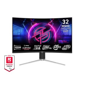 MSI 31.5 MPG 325CQRXF 2560x1440(WQHD) CURVED 1000R RAPID VA 280HZ 0.5MS ADAPTIVE-SYNC GAMING MONITOR