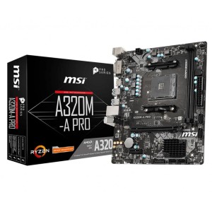 MSI A320M-A PRO Amd A320 Soket AM4 DDR4 3200Mhz (OC) mATX Anakart