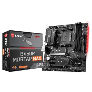 MSI B450M MORTAR MAX Amd B450 Soket AM4 DDR4 4133MHz (O.C) M.2 mATX Anakart