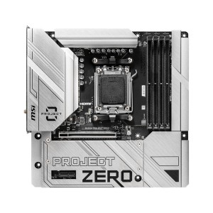 MSI B650M PROJECT ZERO Amd B650 7600Mhz OC AM5 AMD Wi-Fi 6E DDR5 mATX Anakart