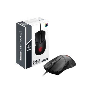 MSI CLUTCH GM31 LIGHTWEIGHT 12000 DPI Optik Sensör RGB OMRON Switch Kablolu Gaming Mouse