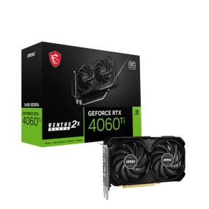 MSI GeForce RTX 4060 Ti VENTUS 2X BLACK 16GB OC 128Bit GDDR6 DLSS 3 NVIDIA Ekran Kartı