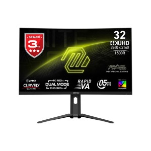MSI MAG 321CUPDF 31,5" 160HZ 0.5MS (GTG)  3840x2160 (UHD) Rapid VA Kavisli Pivot Gaming Monitör