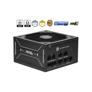 MSI MAG A750GLS PCIE5  750W ATX 3.1 PCIE 5.1 80Plus Gold Full Modüler Güç Kaynağı MSI MAG A750GLS PCIE5  750W ATX 3.1 PCIE 5.1 80Plus Gold Full Modüler Güç Kaynağı