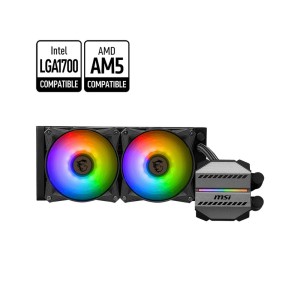 MSI MAG FORGE 120A AIRFLOW 6x120mm Rainbow Fanlı Kasa+MAG A750BN PCIE5-M240 240MM ARGB Sıvı İşlemci Soğutucusu