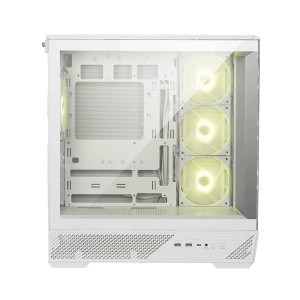 MSI MAG PANO 130R PZ 3x120mm Reverse ARGB 1x120mm ARGB Fan ATX Panoramik Temperli Beyaz Gaming Bilgisayar Kasası