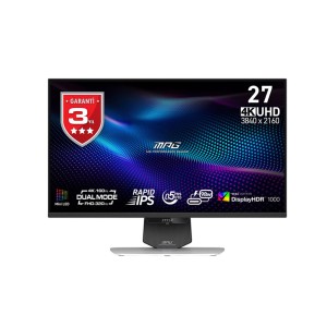 MSI MPG 274URDFW E16M 27" UHD 160HZ FHD 320HZ 0.5MS (Min.) 3840x2160 (UHD) Rapid IPS Mini Led Adaptive-Sync Pivot Gaming Monitör