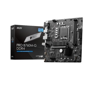 MSI PRO B760M-G DDR4 Soket 1700 4800Mhz (OC) m.2 mATX Anakart