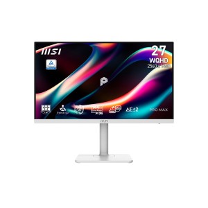 MSI PRO MAX 271QPHW E14 27" 144HZ 1MS (MPRT) 2560x1440 (WQHD) IPS FreeSync Pivot Beyaz Monitör MSI PRO MAX 271QPHW E14 27" 144HZ 1MS (MPRT) 2560x1440 (WQHD) IPS FreeSync Pivot Beyaz Monitör