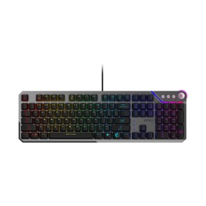 MSI STRIKE 600 SILENT TR RGB Mystic Light Mekanik Sessiz Kablolu Gaming Klavye