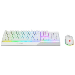 MSI VIGOR GK30 COMBO WHITE RGB USB Beyaz Kablolu Gaming Klavye Mouse Set