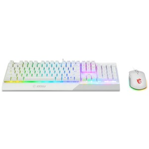 MSI VIGOR GK30 COMBO WHITE RGB USB Beyaz Kablolu Gaming Klavye Mouse Set