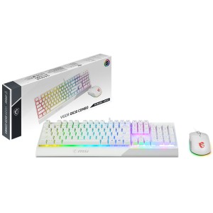 MSI VIGOR GK30 COMBO WHITE RGB USB Beyaz Kablolu Gaming Klavye Mouse Set