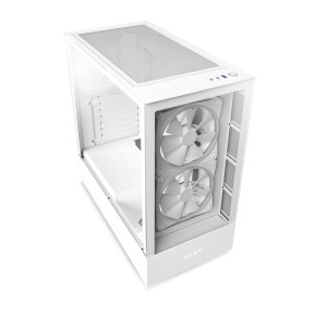 NZXT H5 Elite Tempered Camlı RGB ATX Beyaz Mid Tower Kasa-CC-H51EW-01