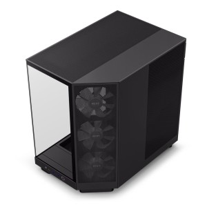 NZXT H6 Flow RGB Fanlı Temperli Camlı ATX Siyah Mid Tower Kasa-CC-H61FB-R1
