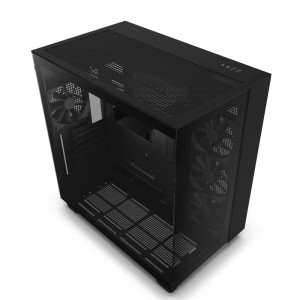 NZXT H9 Flow Temperli Camlı ATX Siyah Mid Tower Kasa-CM-H91FB-01