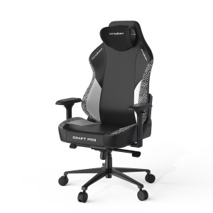 DXRacer Craft Pro Siyah Beyaz Geometrik Gaming/Oyuncu Koltuğu
