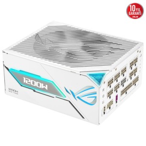 ASUS ROG THOR 1200W Platinum III White Edition Gaming OLED 80Plus Platinum ATX 3.1/PCIe 5.1 Full Modüler Güç Kaynağı