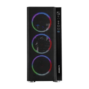 Rampage CARISMA MESH 4x120 mm Rainbow Fan 650W 80Plus Temperli Cam Usb 3.0 Gaming Kasa