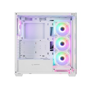 Rampage CRUISER V2 Mesh Temperli Camlı  4x12cm ARGB Fanlı 750W 80Plus Bronze Beyaz ATX Gaming Kasa