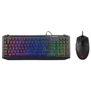 RAMPAGE KB-R310 BROKER Siyah Usb Gökkuşağı Aydınlatmalı Gaming Klavye+Mouse Set