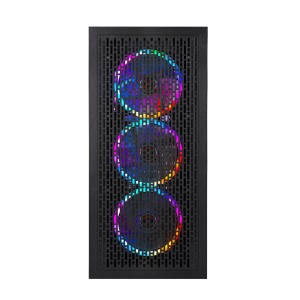 Rampage PLATINO 4 x 120 mm Rainbow Fanlı 600W 80 Plus Bronze Temperli Cam Mesh Gaming Kasa
