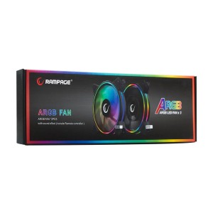 RAMPAGE RB-K12 3 x 120mm ARGB Led Fan