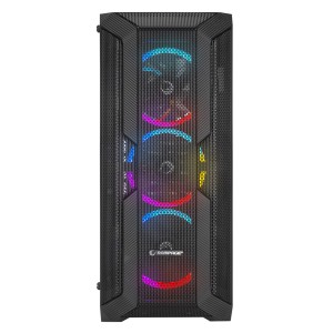 Rampage REACTION Temperli Cam 600W 80 Plus Bronze Siyah 4 x Rainbow Fanlı Gaming Kasa