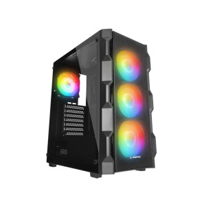 Rampage Woon Mesh 650W 80Plus Bronze Rainbow Fanlı Temper Camlı Mid-T Gaming Kasa