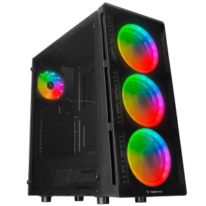 Rampage X-CORE 500W 4 x Rainbow Fanlı Pencereli Gaming Kasa