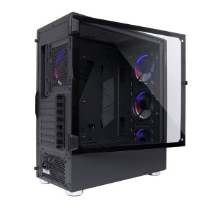 Rampage X-HORSE Temperli Cam 650W 80 Plus Bronze 4 x Rainbow Fan 1x Usb 3.0 1xUsb 2.0 Gaming Kasa