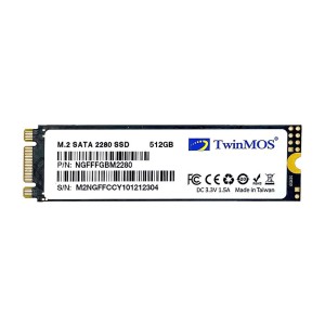 TwinMOS NGFFFGBM2280 512GB SATA3 3DNAND NVMe M.2 2280 SSD Okuma Hızı 580MB / Yazma Hızı 550MB