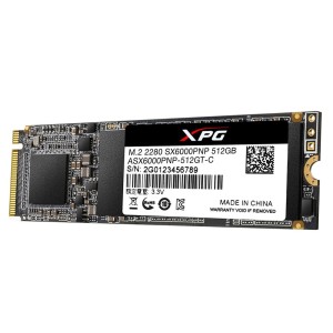 Adata PCI-E 512GB NVME XPG SX6000 PRO M.2 SSD Okuma Hızı 2100 MB/s / Yazma Hızı 1400 MB/s