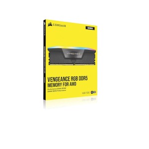 CORSAIR Vengeance RGB 16GB (1x16GB) DDR5 CL36 6000MT/s CL36 AMD EXPO- INTEL XMP CMH16GX5M1E6000Z36 Ram