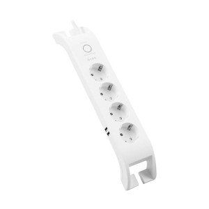 S-link SPG3041 2xUSB  900 Joule 4'lü 2m Beyaz Akım Korumalı Priz