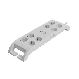 S-link SPG3080 900 Joule 2m 8Li Beyaz Akım Korumalı Priz